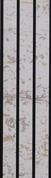 Metallic Finish PN 00389 10 ft x 1 ft White PVC Panel - 10 mm